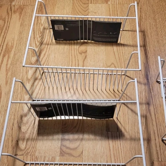 Style Selections 2-Tier Rack White Lot Of 3 Brand New - Picture 2 of 7